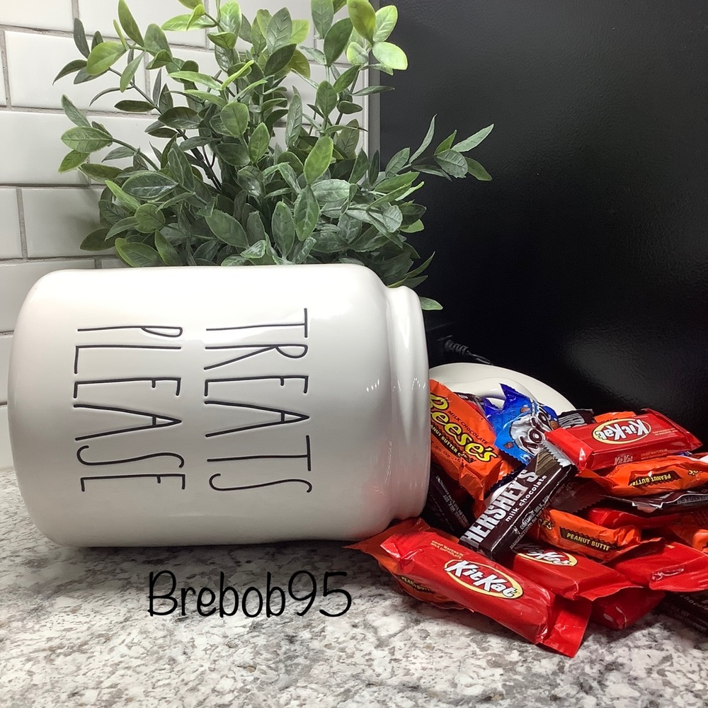 Rae Dunn TREATS PLEASE Canister